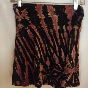 Tye dye mini skirt